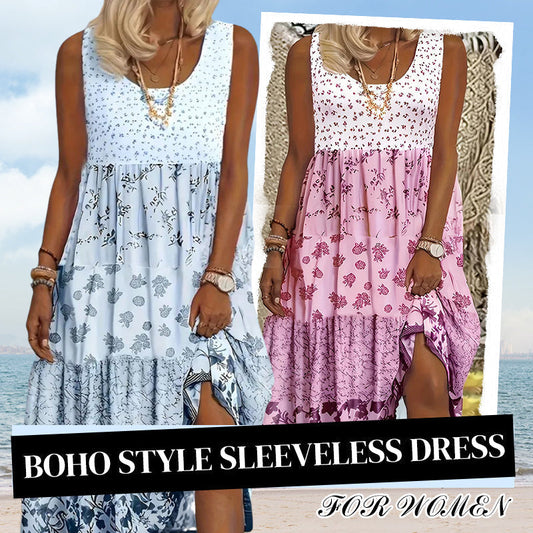 ⌛Časově omezená nabídka - Boho stylové šaty bez rukávů pro ženy