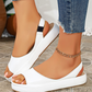 🔥 49% SLEVA! 👡 Dámské plošinové sandály ✨ Třpytivý design, otevřené špičky a sportovní pro léto i každodenní nošení