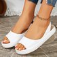 🔥 49% SLEVA! 👡 Dámské plošinové sandály ✨ Třpytivý design, otevřené špičky a sportovní pro léto i každodenní nošení