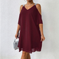 👗🌸Dámské plisované šaty s odhalenými rameny a výstřihem do V — elegantní, vzdušné🌟