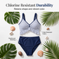 👙🌊 Dvoudílné bikiny s vysokým pasem a volánky – Elegantní, lichotivé a pohodlné na pláži ✨