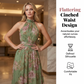🌸 49% SLEVA! 👗 Elegantní maxi šaty s květinovým potiskem & nákrčníkem – Splývavá látka, lichotivá postavě & boho styl – Ideální na léto, dovolenou a teplé večery ☀️