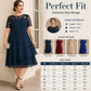👗 49% SLEVA NYNÍ! 🌸 Dámské elegantní plus size vrstvené šaty – krajkové detaily, vysoký pas & perfektní pro všechny příležitosti ✨