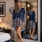 👗🌊Dámské retro šaty s vysokým límcem a pelerínou s květinovým vzorem — elegantní, nadčasové✨