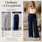 Trending Now⭐👖✨ Kalhoty s vysokým pasem a širokými nohavicemi s bočními knoflíky – lichotivá silueta a jedinečný detail pro bezstarostný styl