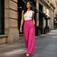 Trending Now⭐👖✨ Kalhoty s vysokým pasem a širokými nohavicemi s bočními knoflíky – lichotivá silueta a jedinečný detail pro bezstarostný styl