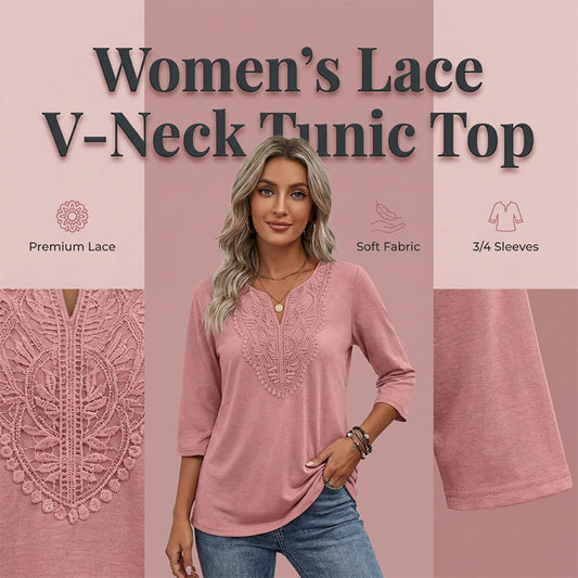 ☀️👚Topvolba - Halenková halenka s krajkovým lemem – Prodyšný materiál a lichotivý střih, vhodná do práce i na víkend 🌿