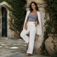⏰🍂Podzimní Early Bird Akce--Dámská Plus Size Krajková Zeštíhlující Halenka