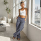 Nezbytnost🔥👖 Volné široké cargo kalhoty – funkční design s více kapsami a pohodlný střih na celý den