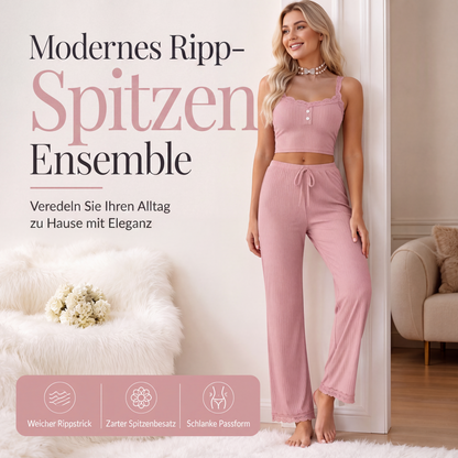 Dámské krajkové camisole pyžamo na léto