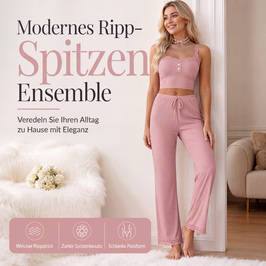 Dámské krajkové camisole pyžamo na léto