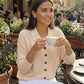 Women’s Casual Knit Button-Down Top