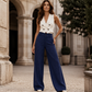👖 Dámské pruhované kalhoty do zvonu – lichotivý střih se setkává s bezstarostnou elegancí
