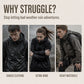 🔥2026 NOVÝ HORKÝ PRODEJ - UŠETŘETE 49%💕☔🌧️Unisex voděodolná větruodolná cargo bunda s kapucí🧥Outdoorový streetwear kabát