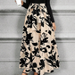 👗✨Dámské květované šaty do A-linky s dlouhým rukávem