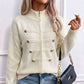🔥 49% SLEVA ✨ Dámský pletený kardigan na zip – stojáček a volný střih